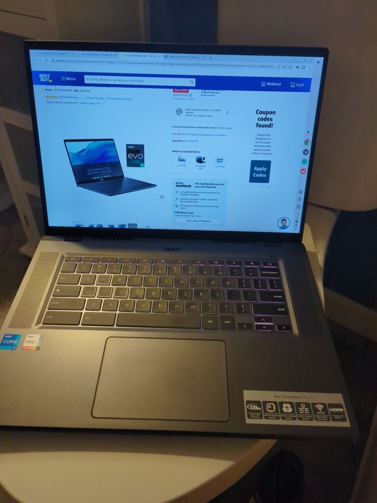 Acer Chromebook Gaming Laptop 16" MODEL  CBG516-1H-53TY