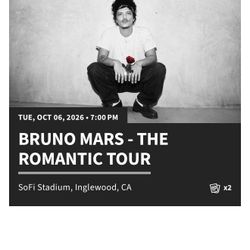 BRUNO MARS LOS ANGELES 10/6 - LOOKING TO SWAP
