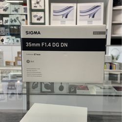 Sigma 35mm 1.4 DG DN Sony E Mount