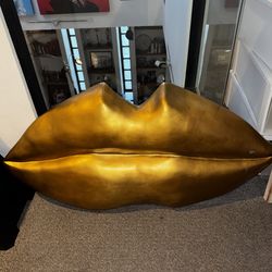 Gold Lip Home Decor