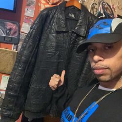 Megastar Aztec Leather Jacket – $150 Upgrade your wardrobe with this Megastar Aztec leather jacket,