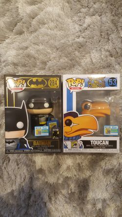 San Diego Comic Con 2019 Funko POP Batman and Toucan