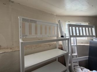 Lofted Twin Bed with Bookcase