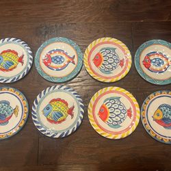 Set Of Fish Plates 