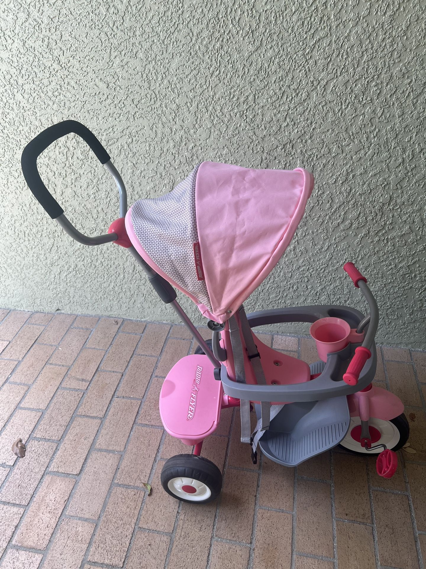 Pink Steer And Stroll Radio Flyer Tricycle