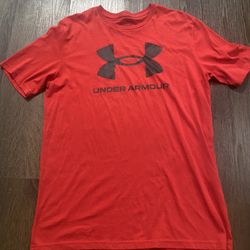 Men’s Red Under Armour Shirt Size Medium #11