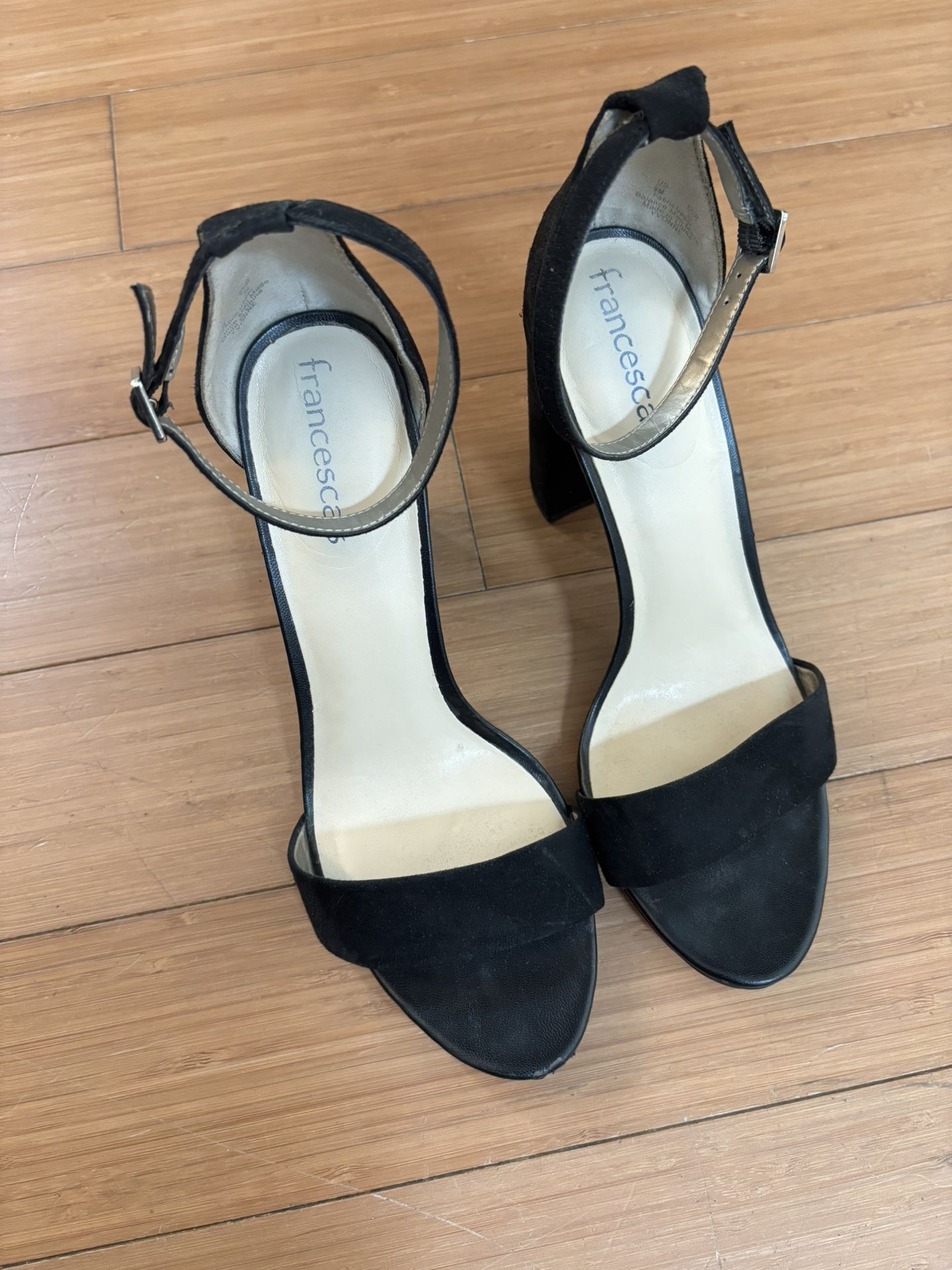4 Inch Black Suede Heels