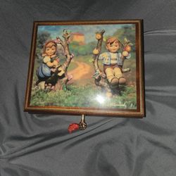 Vintage music jewelry box