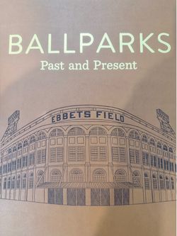 Leather bound coffee table book - MLB ballparks
