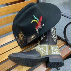 Nuevo set de botas con Texana o sombrero para hombre