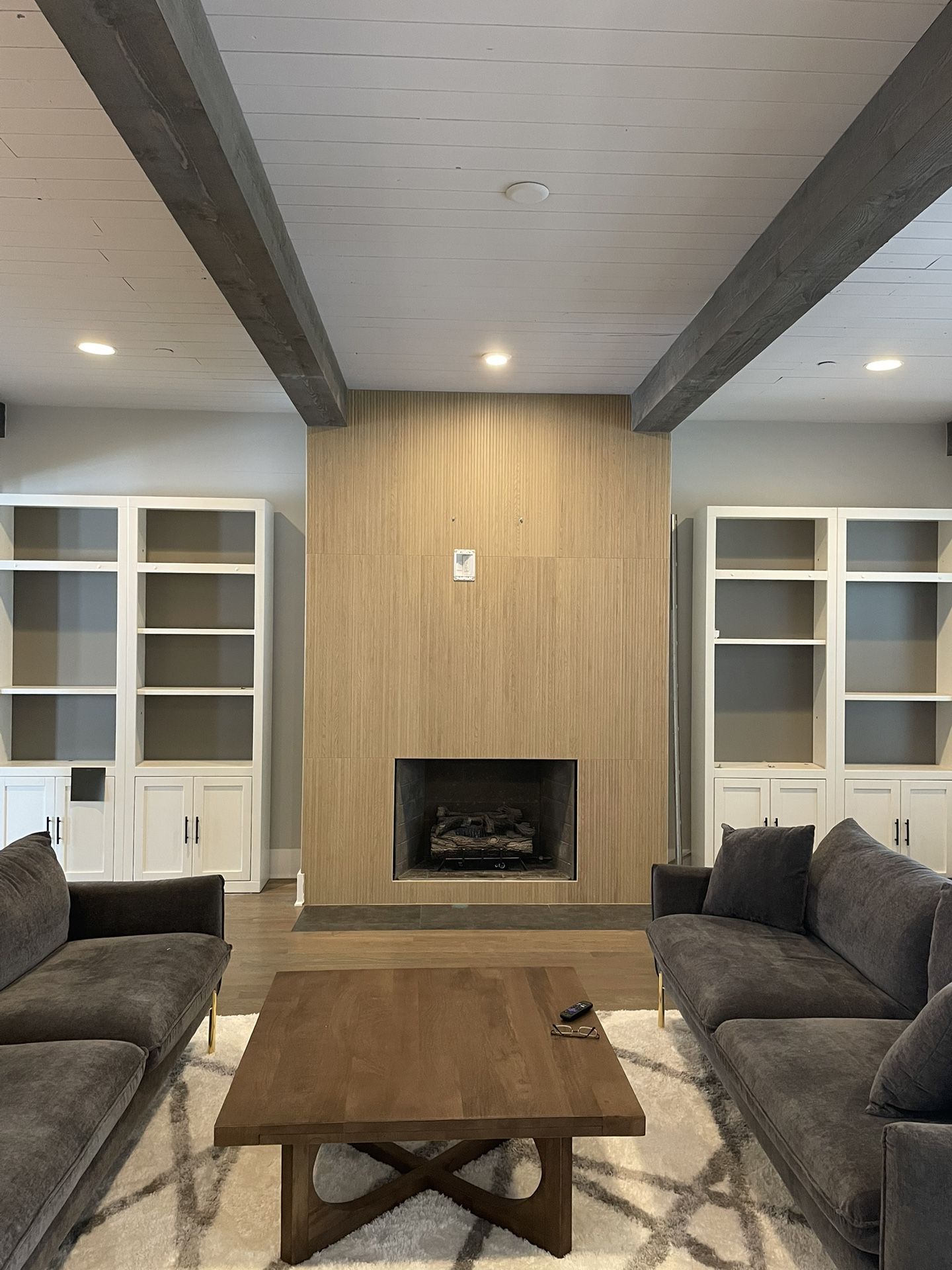 Set Of Matching Wall Cabinets/Bookshelves
