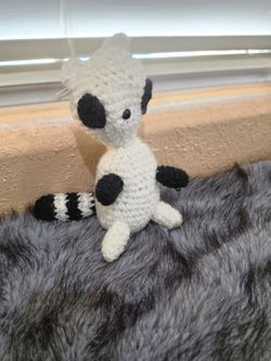 Crochet raccoon