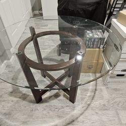 Round Glass Dining Table