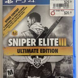 PS4 505 Games Sniper Elite III Ultimate Edition - Sony PlayStation 4 Shooter