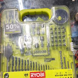 Ryobi A98601G 60 Piece Drill Bit Set