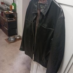 Real Leather  Men's  Coat