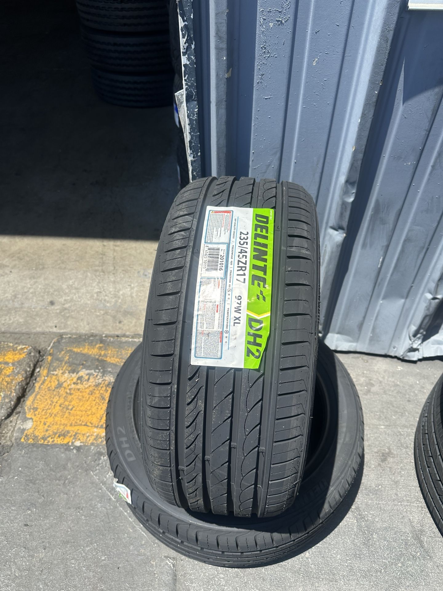 235/45/17 SET OF BRAND NEE DELINTE TYRES WITH 60K MILEAGE - WE FINANCE 