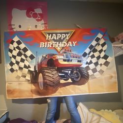 Monster Banner Happy Birthday 