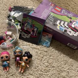 Girl’s Toy Bundle Of Legos And LOL Dolls 