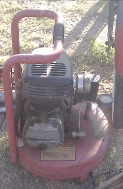 Portable electric air compressor