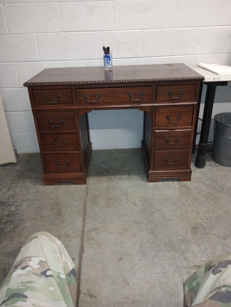 Vintage Small Walnut Desk