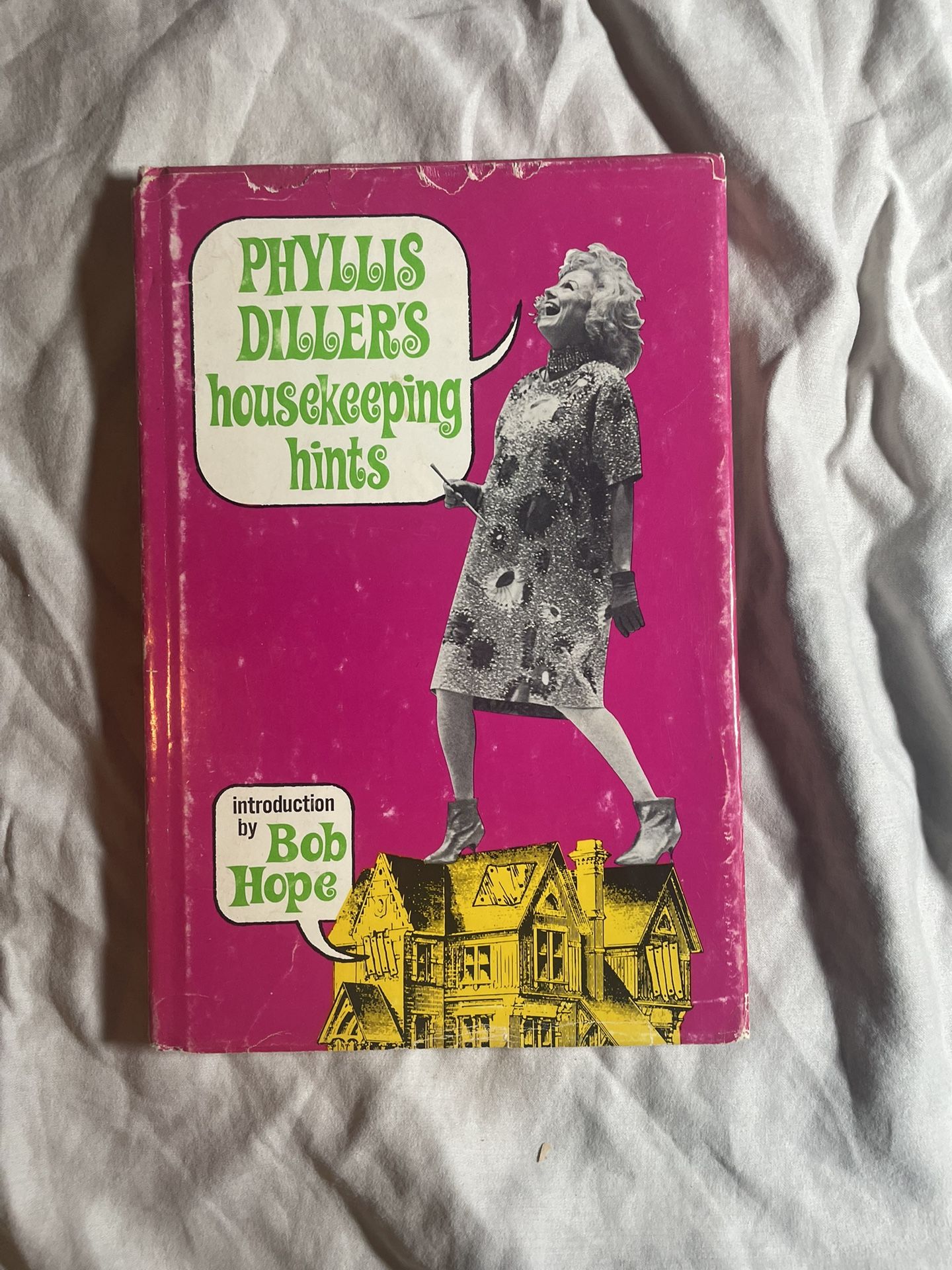 RARE VINTAGE PHYLLIS DILLER’S HOUSEKEEPING HINTS HARDCOVER BOOK