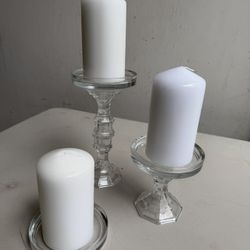 Candles And Three Height Holders