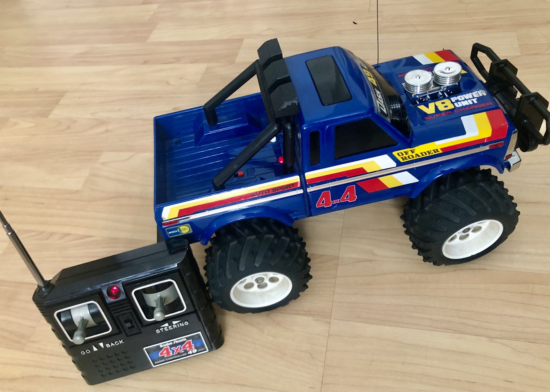 Vintage 80’s Radio Shack Remote Control Monster Truck