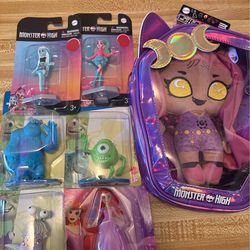 Monster High Dolls and Disney figures