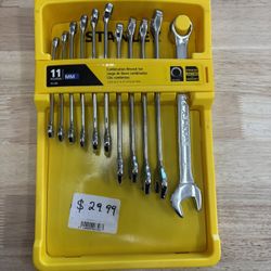Stanley combination wrench set 11 piece MM (new)