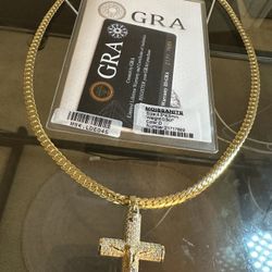 Moissanite Cross 