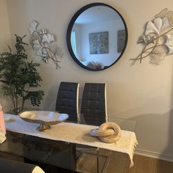 Dining Table 4 Seats, Glass 