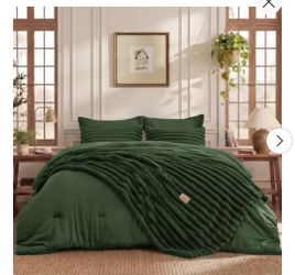 Bedsure king conforter 2 in 1 green olive