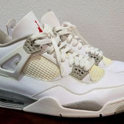 Size 14 - Jordan 4 Retro Mid White Oreo (NO BOX)