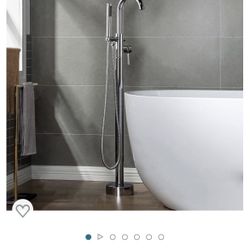 Single Handle Floor Mount Tub Faucet