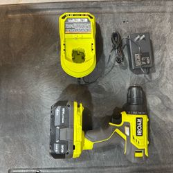 Ryobi 18V drill, charger, 4AH battery