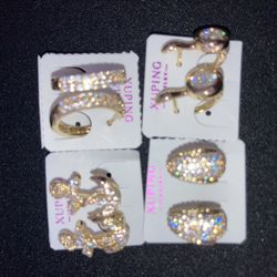 Aretes De Mujer Gold Plated 14kt