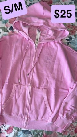 New  PINK zip up hoodie S/M