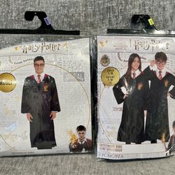 Harry Potter Adult + Child Halloween Robe Costumes, LIKE NEW