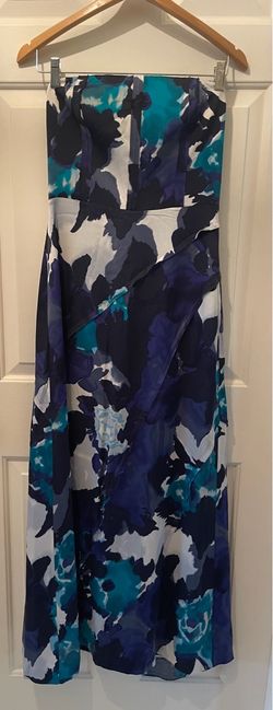 Strapless Floral Maxi Dress