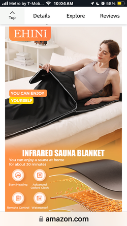 Infared Sauna Blanket Ehini with Carry Bag