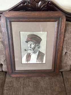 Vintage Picture, pipe man