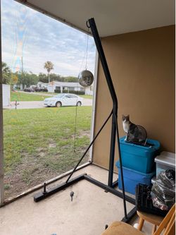 Boxing bag stand