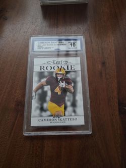 Leaf 2025 Rookie Achievements Cameron Skattebo #RA-07 Sun Devils CCG 10 Giants