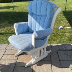 Dutalier Rocker Glider With Ottoman 
