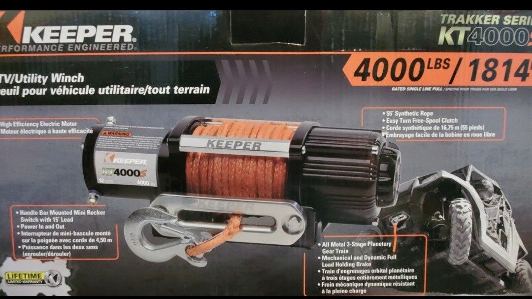 Winch 4,000 lbs.