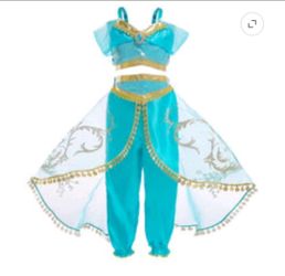 Princess Jasmine Girls Costume Set