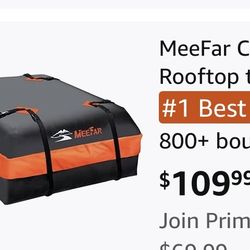 MeeFar Car Roof Bag XBEEK Rooftop top Cargo Carrier Waterproof feet for All Cars