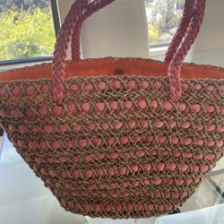 Large Straw Tote Bag