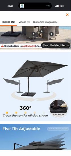 Big patio umbrella